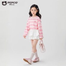 PEPCO 小猪班纳  女童卡通印花百搭打底衫
