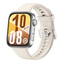 华为 WATCH FIT 4 智能手表 43mm 悦动白氟橡胶表带