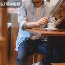 Maden 马登工装 男士牛津纺纯棉长袖衬衫TH1907225