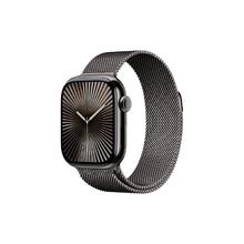 Apple Watch Series 10 智能手表 GPS+蜂窝网络款 42mm 钛金属石板色 石板色米兰尼斯表带