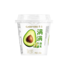 PLUS会员：卡士 牛油果风味酸奶 100g 18杯 低温发酵乳