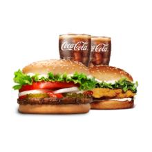 汉堡王 鸡牛双堡饮料4件套 单次券 到店兑换电子券