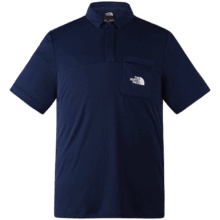 The North Face 北面 短袖Polo男户外速干透气短袖8AV2 藏青色/8K2 M