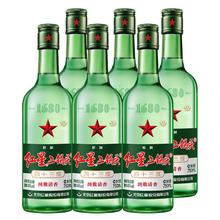 红星 二锅头 43度 清香型白酒 750mL 6瓶