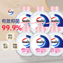 威露士 健康抑菌洗手液 250ml*6瓶 补充装 儿童家庭装 滋润抑菌99.9%