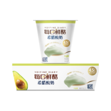 蒙牛 每日鲜酪风味酸奶 牛油果味 100g 3杯