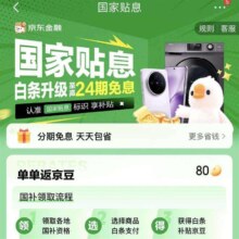 京东 国家贴息 打白条享国家贴息 页面可领6期白条免息券&白条升级至高24期免息（全品类可享）