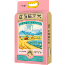 十月香 丝苗猫牙米 长粒籼米 10斤装 南方大米