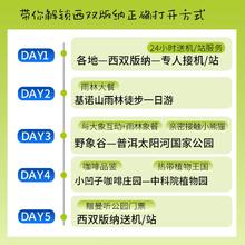 【真纯玩】 4-8人小团西双版纳普洱5天4晚 中科院太阳河基诺山徒步