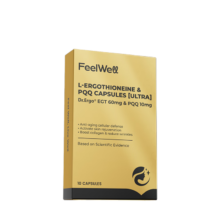 FeelWell 麦角硫因99.99%小金瓶 PQQ口服美容抗皱抗氧化美白去黄 高含量