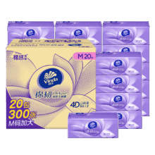 Vinda 维达 棉韧抽纸 3层M码 100抽 20包