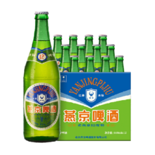 燕京啤酒 特制老燕京12度 640ml*12瓶 情怀啤酒