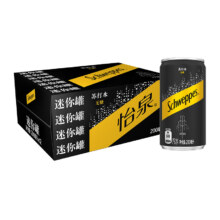 可口可乐 怡泉无糖迷你苏打水 200ml*12罐