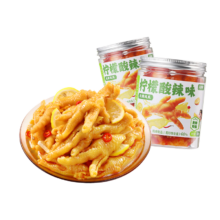 王小卤 柠檬酸辣去骨凤爪 1000g 开袋即食