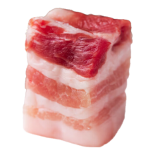精品猪五花肉 生鲜冷冻带皮大五花 净重3斤 烤肉烧烤食材