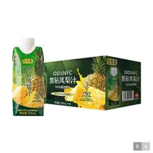 限移动端、京东百亿补贴：佳农 佳果源 100%NFC黑钻凤梨汁330mL*10（山姆同款）源头直发 包邮