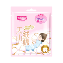 七度空间 天山绒棉 极薄纯棉日用卫生巾 250mm 2片装