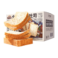 三只松鼠 全麦奇亚籽吐司蛋糕 休闲零食 营养早餐面包 代餐健身食品