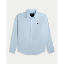 PLUS会员：Abercrombie & Fitch 小麋鹿图案长袖衬衫 125-5292 蓝色