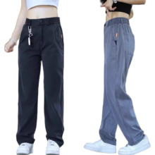 2025春夏季抗皱直筒休闲裤 灰色 2XL