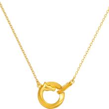 周六福 ZLF）黄金项链 灵驹链坠 计价 3.55g-40+5cm