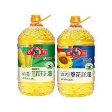 多力尚选 葵花籽油玉米油 6.08L*2 物理压榨低油烟食用油