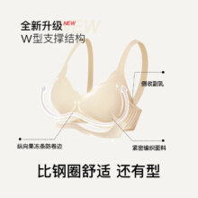 PLUS：ubras 花瓣杯软支撑文胸 无钢圈聚拢 细肩带 M