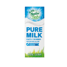 百亿补贴、PLUS会员：纽麦福 部分脱脂高钙纯牛奶 250ml 24盒