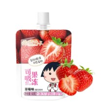 樱桃小丸子 可吸吸果冻 草莓味 60g*1袋 任选20支