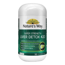 Nature's Way 奶蓟草朝鲜蓟肝脏养护片 30粒