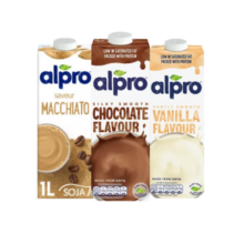 ALPRO 香草巧克力玛奇朵植物奶 1L*3支装 比利时原装进口