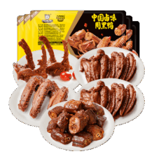 周黑鸭 锁鲜5盒装 鸭脖135g 鸭锁骨150g 鸭翅125g 鸡翅尖100g*2
