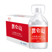 昆仑山 矿泉水 饮用天然弱碱性 5L*2瓶*2件