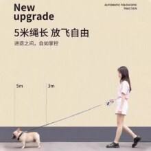 狗狗牵引绳自动伸缩遛狗绳 泰迪博美柯基柴犬 中小型犬 伸缩款