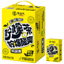 临期：有丛气 鸭屎香 无糖柠檬茶250ml*16盒