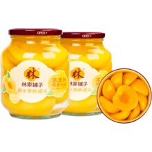 林家铺子 750系列黄桃山楂什锦椰果桔子草莓水谷罐头 750g增量装+70g*2罐 保质期至26年9月