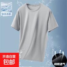CJDP 冰丝短袖T恤男 夏季网眼透气速干半袖 多色多码数可选