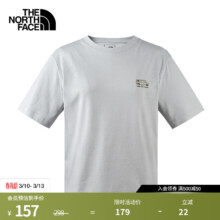 北面 The North Face 短袖T恤 男女同款 88GP灰色 女款 S