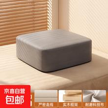 小凳子简约换鞋凳 深灰 免洗科技布 方凳高10cm