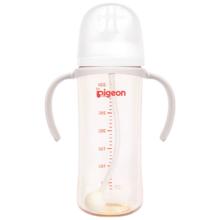 贝亲 自然离乳 PPSU重力球吸管双把手奶瓶 330mL 12月+ AA253
