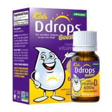 Ddrops滴卓思 婴幼儿童维生素D3滴剂 2.8ml 600IU 1岁-18岁