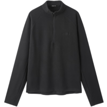 20点:gxg.jeans 男装 黑色胸前绣花立领半开襟长袖T恤 2XL