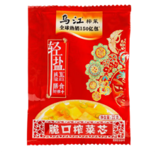 乌江榨菜 脆口榨菜芯 22g*25袋 轻盐咸菜 下饭菜