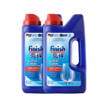 finish 亮碟 洗碗机专用洗涤剂 洗碗粉 1kg*2，2 瓶，一瓶 45