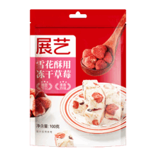 plus会员 首购: 展艺 冻干草莓 草莓雪花酥原料 100g