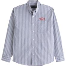 PLUS：Abercrombie & Fitch 条纹长袖衬衫 125-5223 靛蓝色