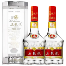 PLUS会员 五粮液 普五七代 浓香型白酒 52度 425ml 双瓶
