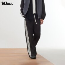 再降价、10日10点、天降礼金：JACK & JONES 杰克琼斯 MLMR 春秋休闲运动风廓形松紧腰宽腿裤 长裤 撞色 男女款
