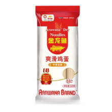 金龙鱼 爽滑鸡蛋挂面 500g*1袋 家用面条 劲道爽滑