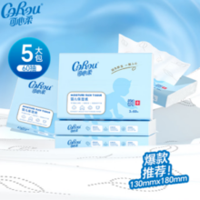 温和无刺激！COROU 可心柔 V9 润+保湿云柔巾3层 60抽 5包